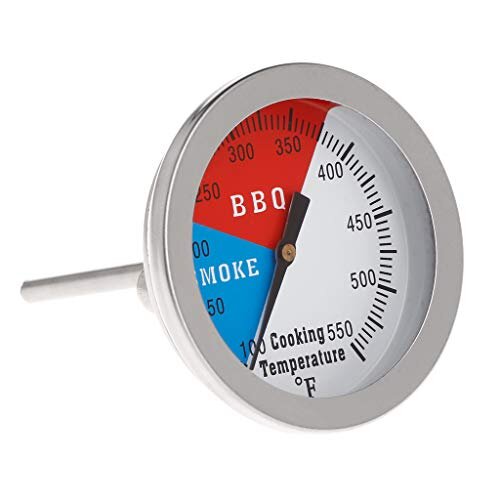 RG-FA 2" 550F BBQ Thermometer Gauge Barbecue Grill Wood Smoker Charcoal Heat Indicator